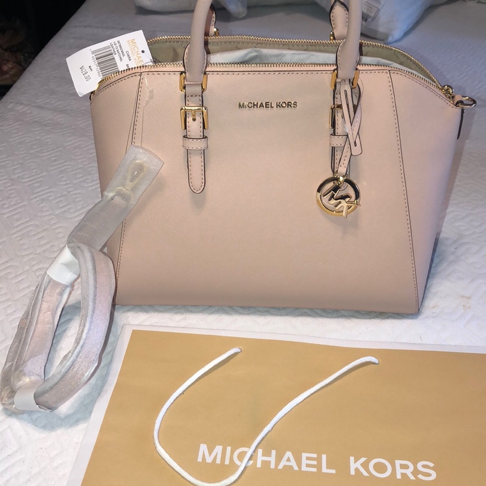 Michael Kors Ciara Ballet Leather Satchel